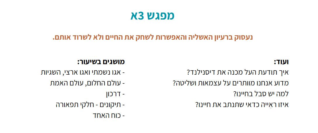 נושאי 3א