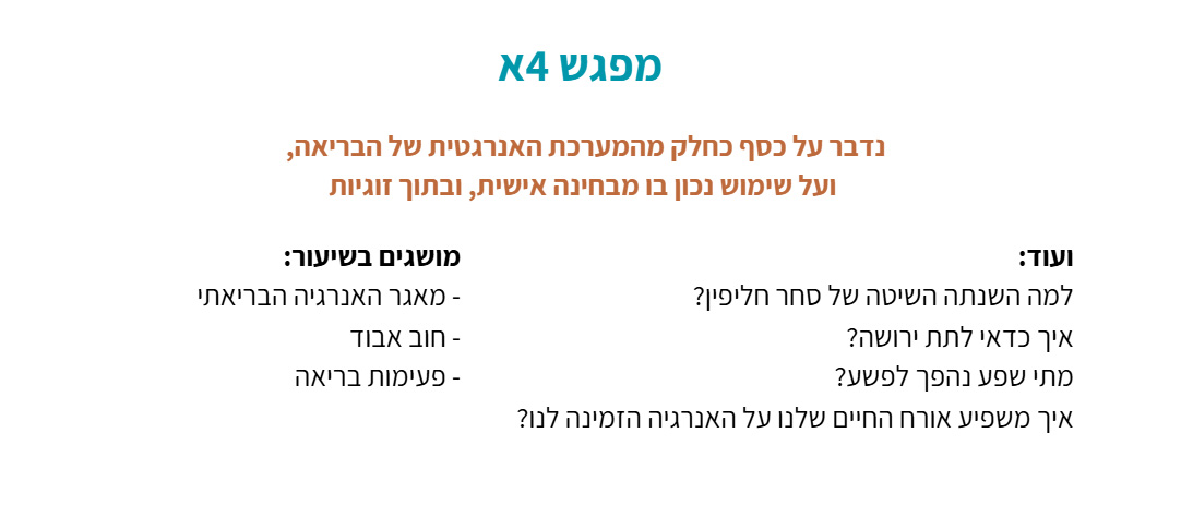 נושאי 4א