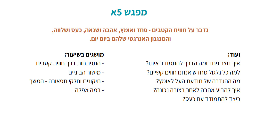 נושאי 5א
