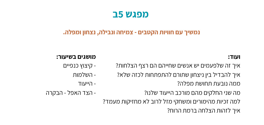נושאי 5ב